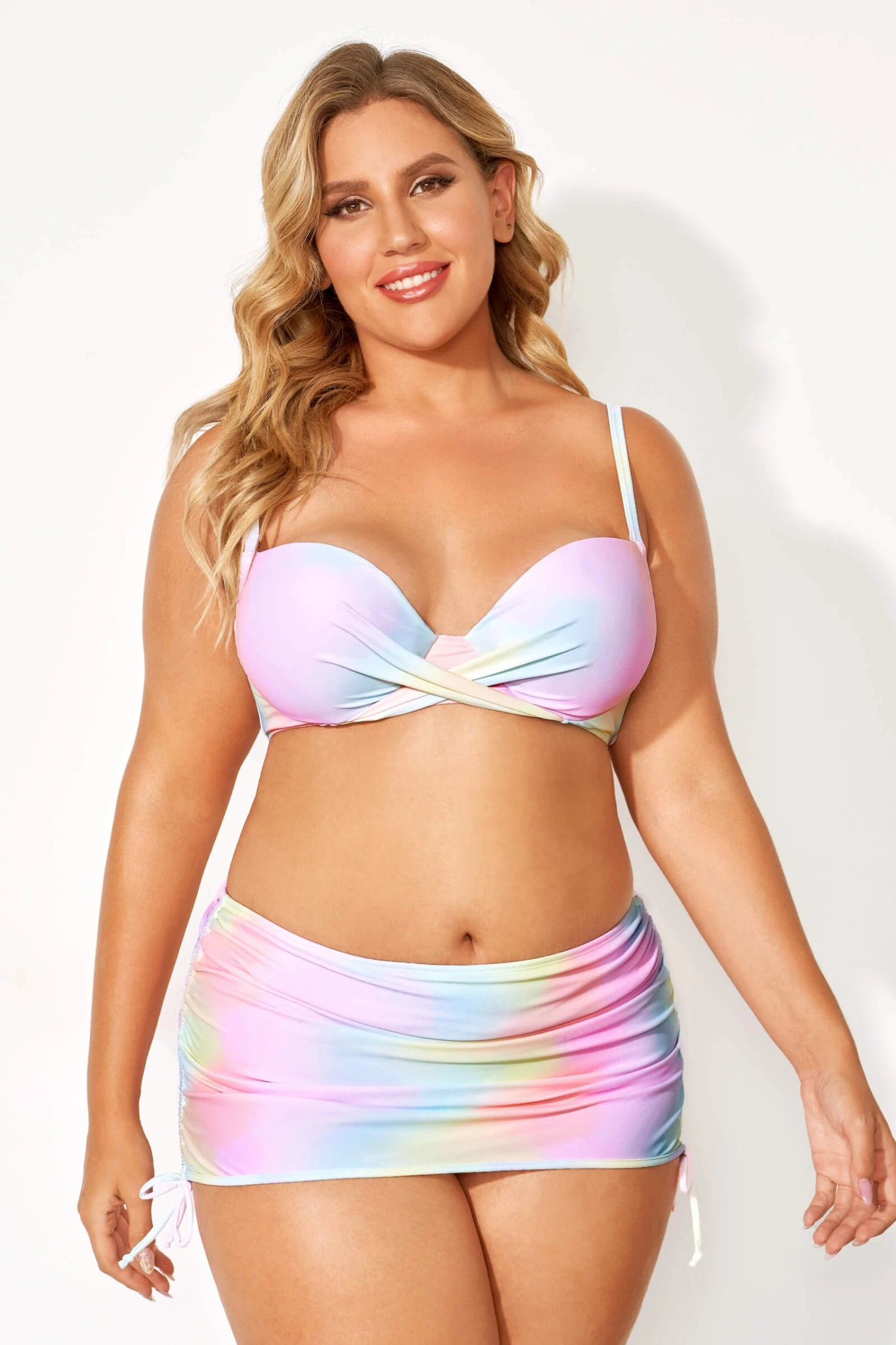 Tie Dye Printed Underwire Women Bikini Set