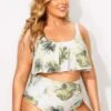 Tie Dye Printed Scoop Neck Women Bikini Set