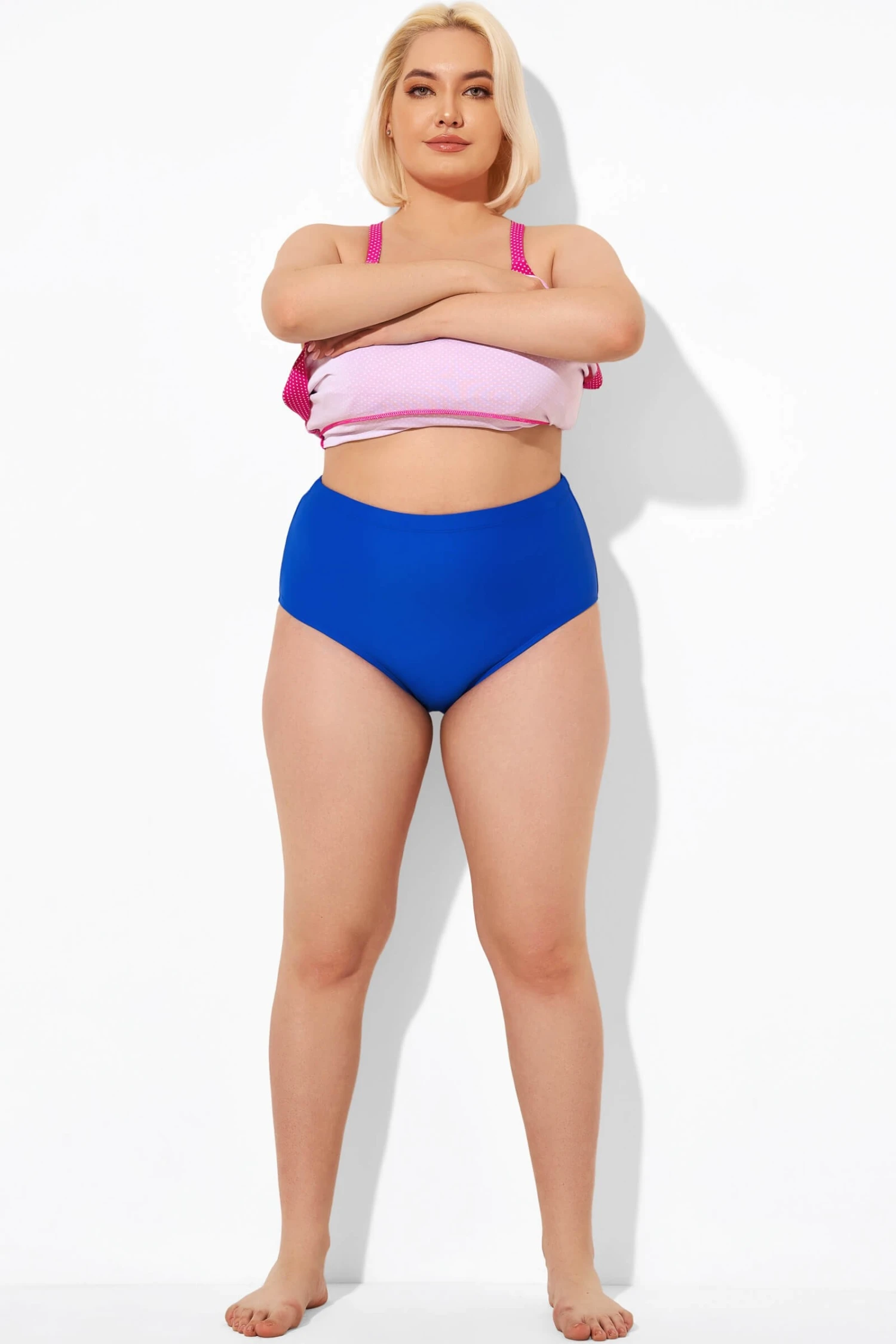 Blue Full Coverage Women Beach Bottom - Image 4