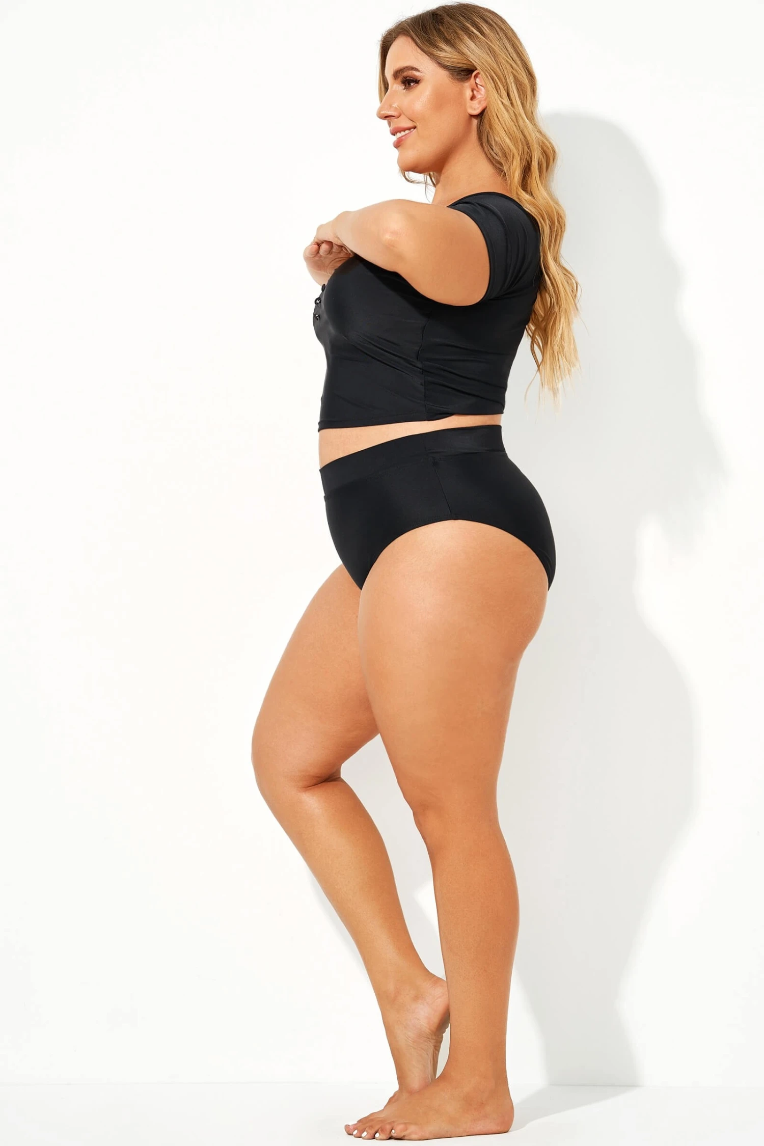 Black Elegant High Waist Women Brief - Image 3