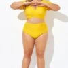 Yellow Relaxed Fit Swim Bikini Short