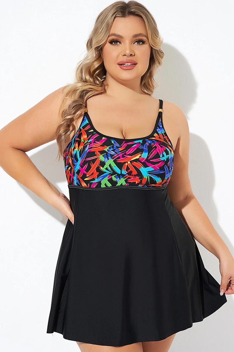 Longitude Double Shoulder Straps Lightweight Swimdress