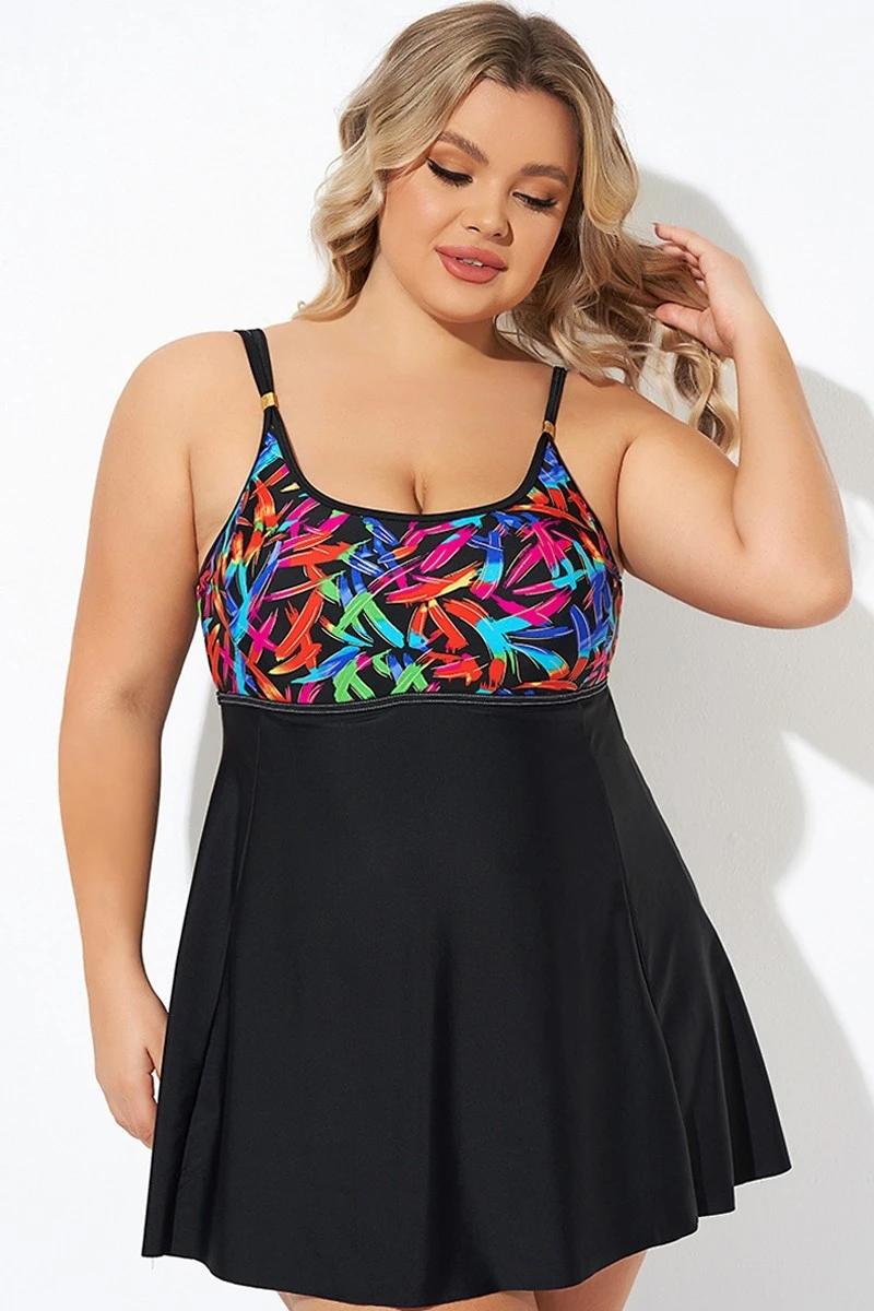 Longitude Double Shoulder Straps Lightweight Swimdress - Image 6